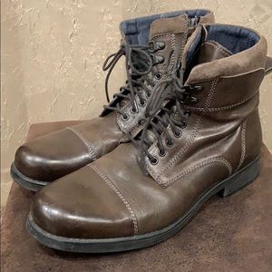 Men’s ALDO Brown Zip Side High Top Boots size 12